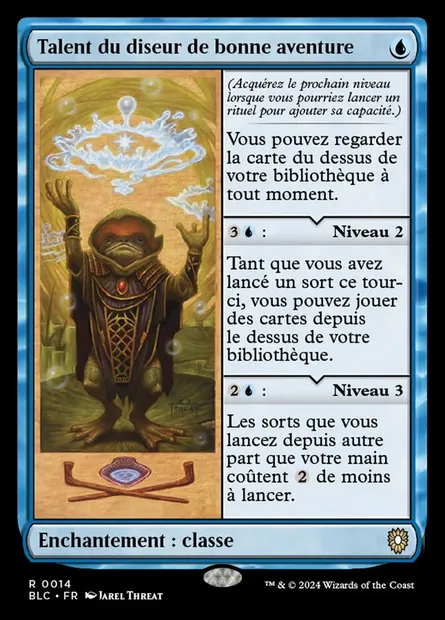 Talent du diseur de bonne aventure, carte Magic BLC 14 — extension Bloomburrow Commander