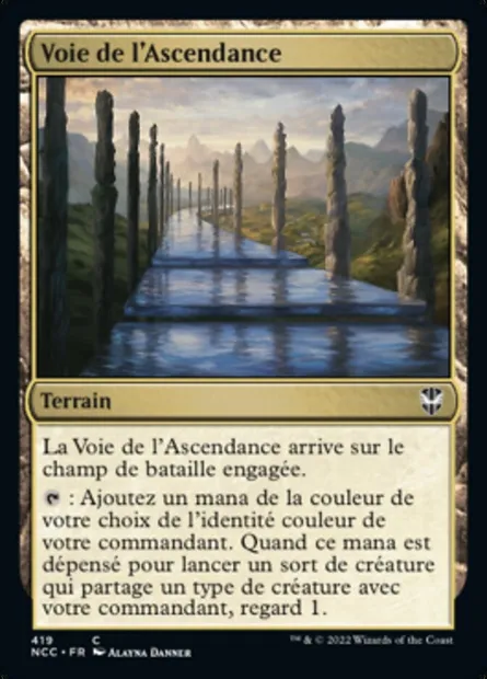 Voie de l'Ascendance, carte Magic NCC 419 — extension New Capenna Commander