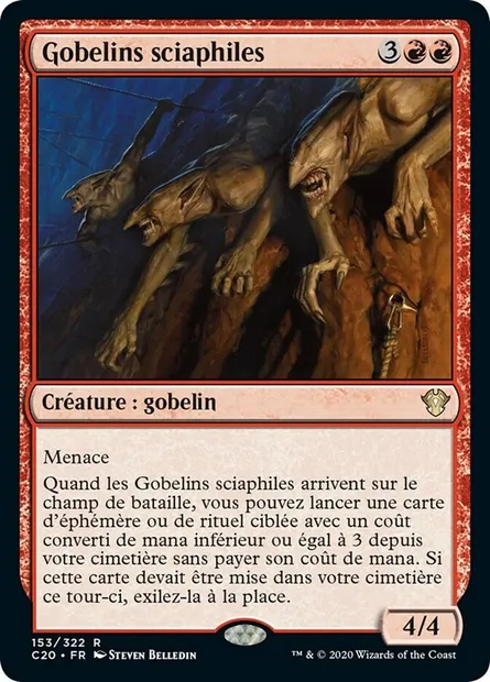 Gobelins sciaphiles, carte Magic C20 153 — extension Commander 2020