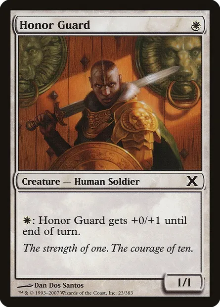 Honor Guard, Magic card 10E 23 — Tenth Edition set