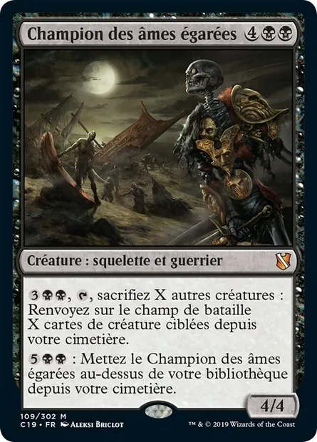 Champion des âmes égarées, carte Magic C19 109 — extension Commander 2019