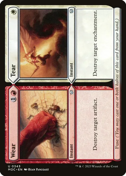 Wear // Tear, Magic card MOC 343 — March of the Machine Commander set
