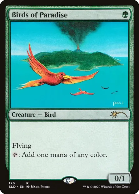 Oiseaux de paradis, carte Magic SLD 176 — extension Secret Lair Drop