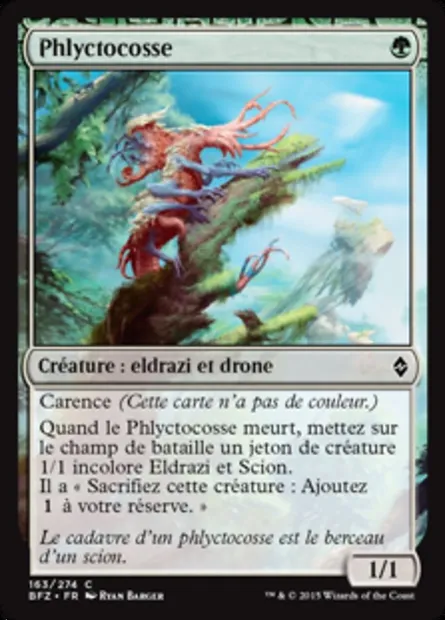 Phlyctocosse, carte Magic BFZ 163 — extension La bataille de Zendikar