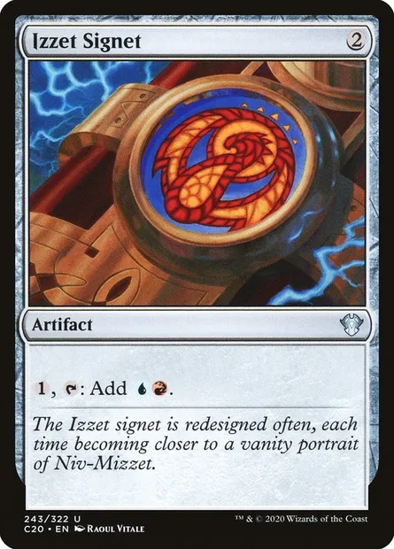 Izzet Signet, Magic card C20 243 — Commander 2020 set