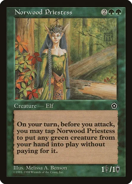 Prêtresse de Norbois, carte Magic P02 137 — extension Portal Second Age