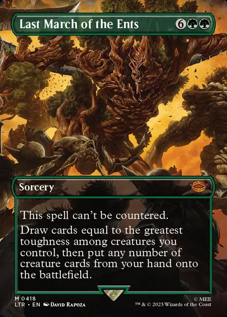 Last March of the Ents, Magic card LTR 418 — The Lord of the Rings: Tales of Middle-earth set