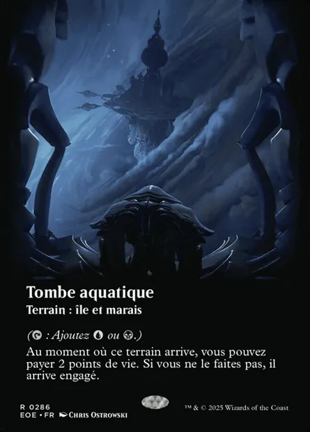 Tombe aquatique, carte Magic EOE 286 — extension Edge of Eternities