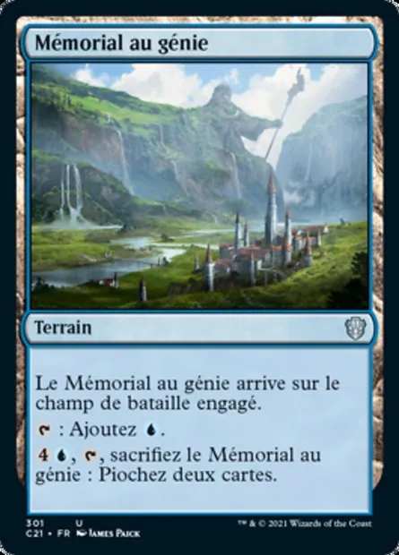 Mémorial au génie, carte Magic C21 301 — extension Commander 2021