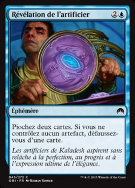 Révélation de l'artificier, carte Magic ORI 45 — extension Magic Origines
