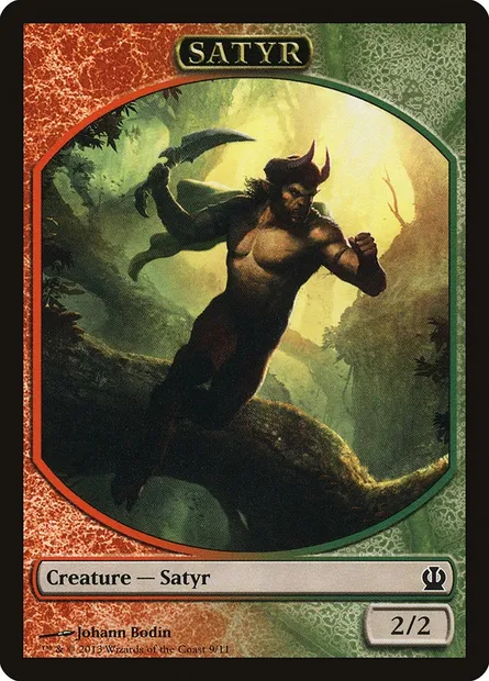 Satyr, Magic card TTHS 9 — Theros Tokens set
