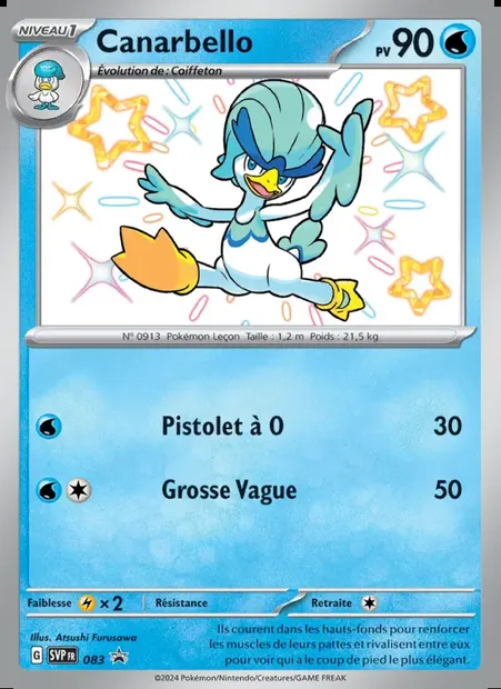 Canarbello, carte Pokémon PR-SV 083 — extension SVP Black Star Promos