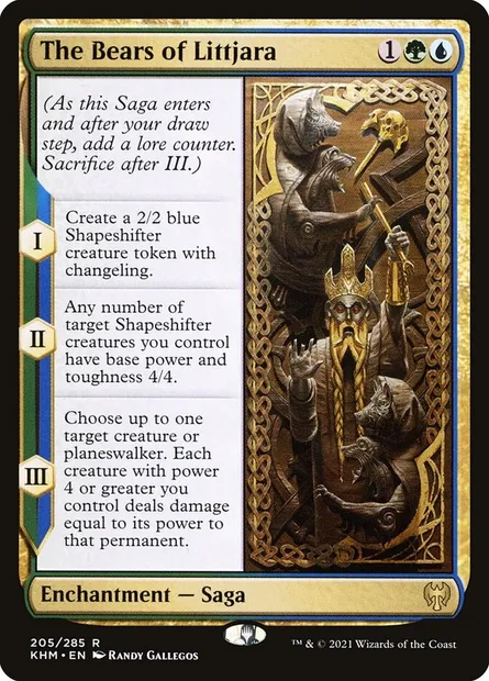 The Bears of Littjara, Magic card KHM 205 — Kaldheim set