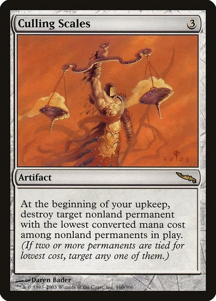 Culling Scales, Magic card MRD 160 — Mirrodin set