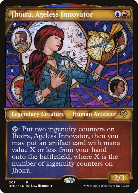Jhoira, Ageless Innovator, Magic card DMU 301 — Dominaria United set