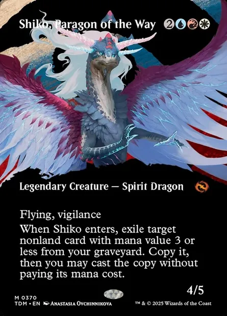 Shiko, Paragon of the Way, Magic card TDM 370 — Tarkir: Dragonstorm set