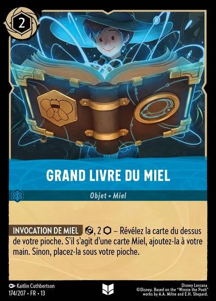 Grand livre du miel, carte Disney Lorcana CH13-174 — extension Invasion Epineuse!