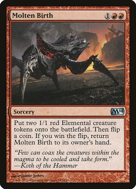Molten Birth, Magic card M14 147 — Magic 2014 set