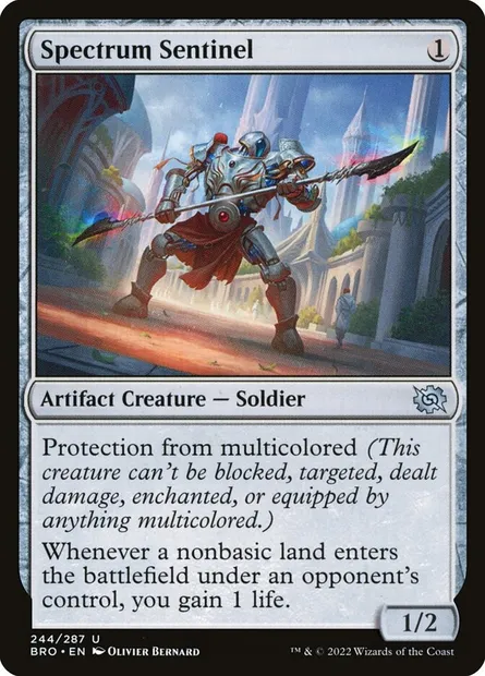 Spectrum Sentinel, Magic card BRO 244 — The Brothers' War set