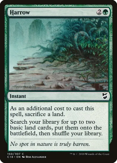 Harrow, Magic card C18 150 — Commander 2018 set