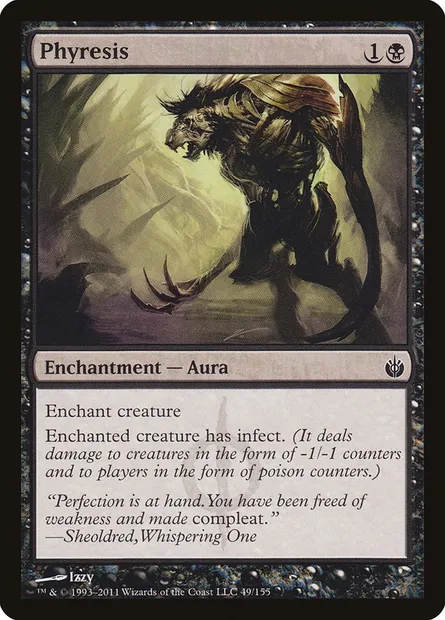 Phyresis, Magic card MBS 49 — Mirrodin Besieged set