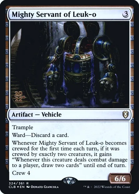 Mighty Servant of Leuk-o, Magic card PCLB 324s — Battle for Baldur's Gate Promos set