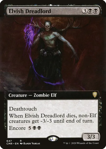 Elvish Dreadlord, Magic card CMR 647 — Commander Legends set