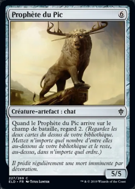 Prophète du Pic, carte Magic ELD 227 — extension Throne of Eldraine