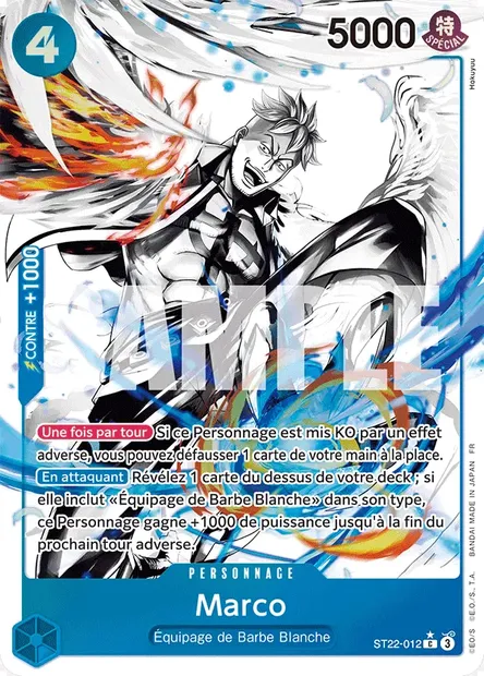 Marco, carte One Piece ST22-012 — extension ACE ET NEWGATE