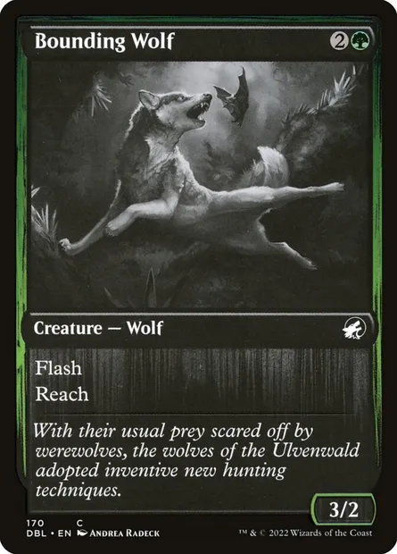 Bounding Wolf, Magic card DBL 170 — Innistrad: Double Feature set