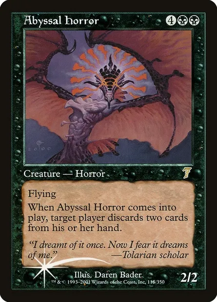 Abyssal Horror, Magic card 7ED 115★ — Seventh Edition set