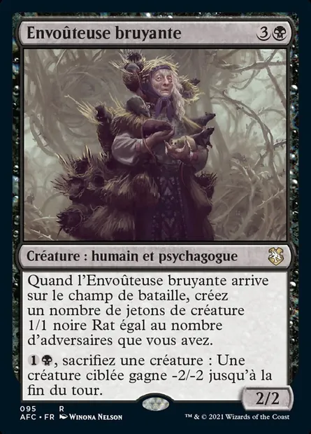 Envoûteuse bruyante, carte Magic AFC 95 — extension Forgotten Realms Commander