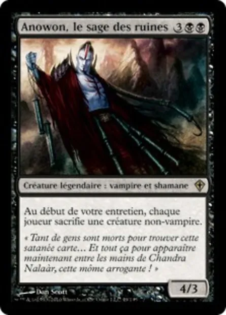 Anowon, le sage des ruines, carte Magic WWK 49 — extension Worldwake