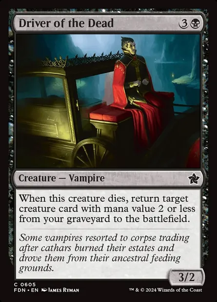 Cocher des morts, carte Magic FDN 605 — extension Foundations