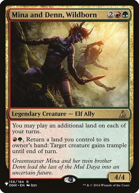 Mina et Denn, nés de la nature, carte Magic PLST OGW-156 — extension The List