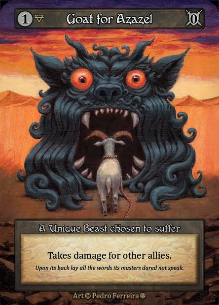 Goat for Azazel, Sorcery card GOT 082 — Gothic set