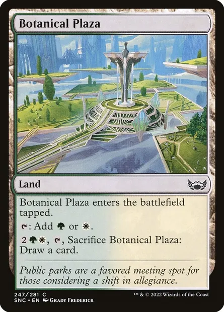 Botanical Plaza, Magic card SNC 247 — Streets of New Capenna set