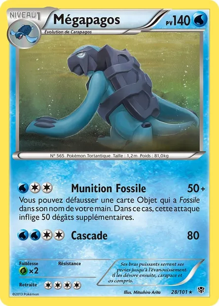 Mégapagos, carte Pokémon PLB 28 — extension Explosion Plasma