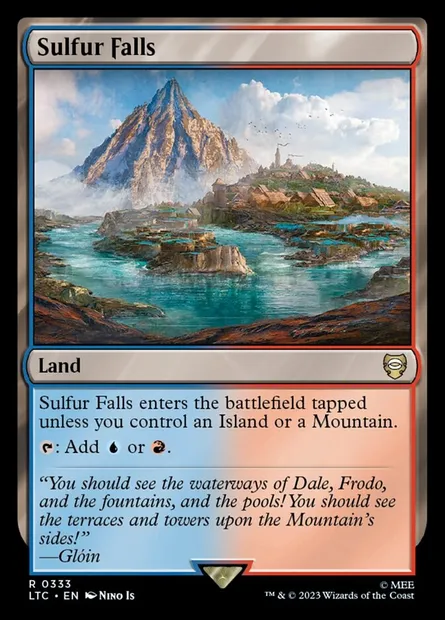 Sulfur Falls, Magic card LTC 333 — Tales of Middle-earth Commander set