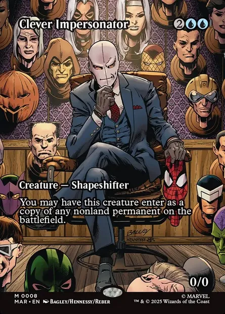 Clever Impersonator, Magic card MAR 8 — Marvel Universe set