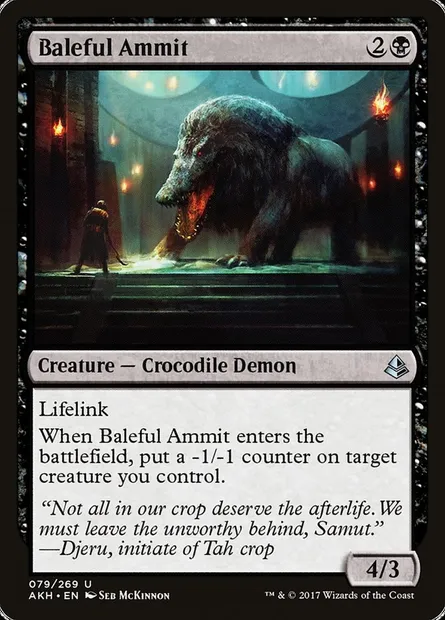 Baleful Ammit, Magic card AKH 79 — Amonkhet set