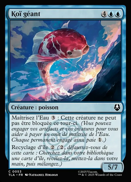 Koï géant, carte Magic TLA 53 — extension Avatar: The Last Airbender