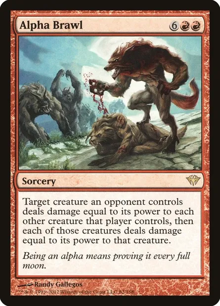 Alpha Brawl, Magic card DKA 82 — Dark Ascension set