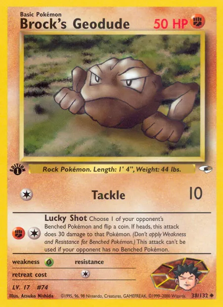 Brock's Geodude, carte Pokémon GH 38 — extension Gym Heroes