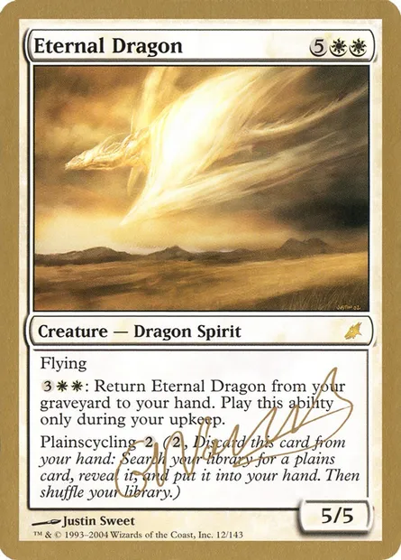 Dragon éternel, carte Magic WC04 gn12a — extension World Championship Decks 2004