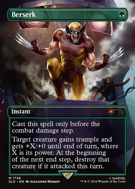Berserk, Magic card SLD 1738 — Secret Lair Drop set