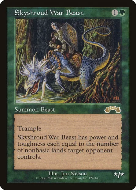Skyshroud War Beast, Magic card EXO 124 — Exodus set