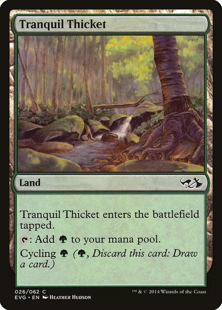 Tranquil Thicket, Magic card EVG 26 — Duel Decks Anthology: Elves vs. Goblins set