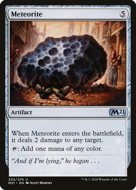 Meteorite, Magic card M21 233 — Core Set 2021 set