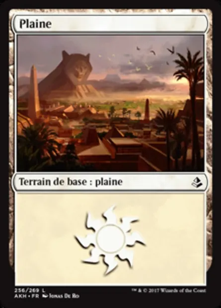 Plaine, carte Magic AKH 256 — extension Amonkhet